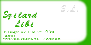 szilard libi business card